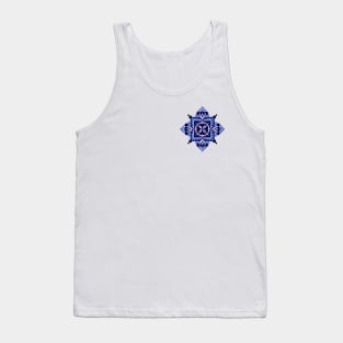 pocket size pixelated mandala Tank Top